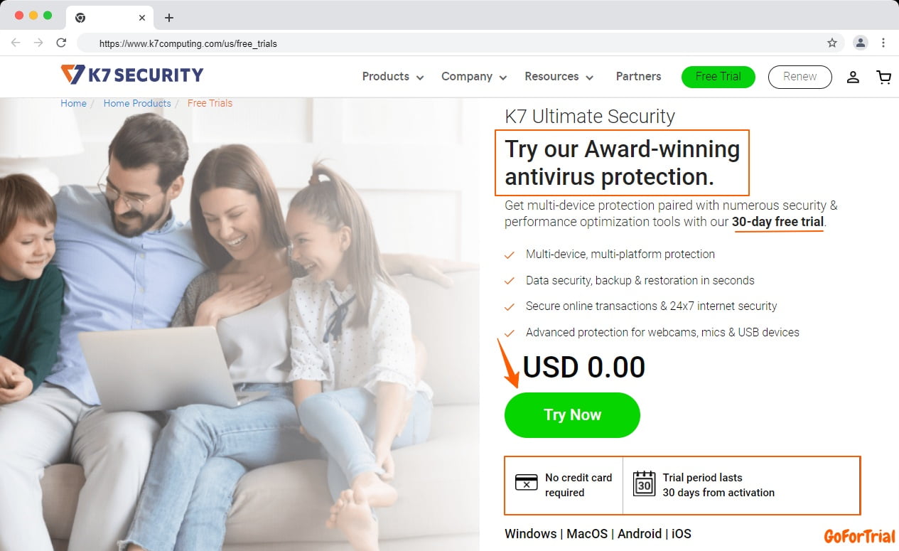 K7 Total Security Free Trial: Start your Trial Account Free 2 K7 Total Security Free Trial