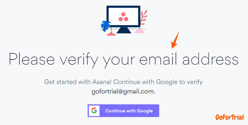 Asana Free Trial: Access 30 Day Trial Today Without Credit Card 4 Asana verify your email address