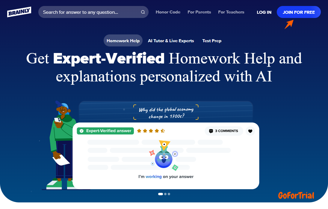 Brainly Free Trial - Get 7 Days of Unlimited Help (No Ads & Expert Answers) 2 Brainly Free