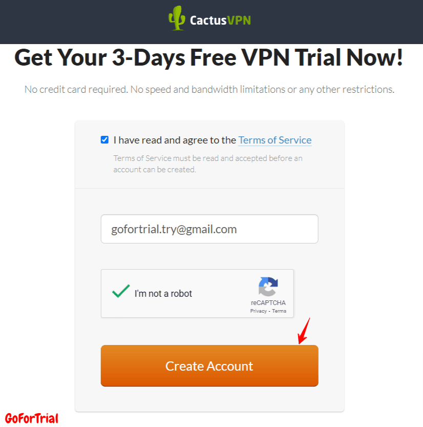 CactusVPN Free Trial - Try 3 or 30 Days Risk-Free and Explore Premium Features! 3 CactusVPN Trial For 3 Days