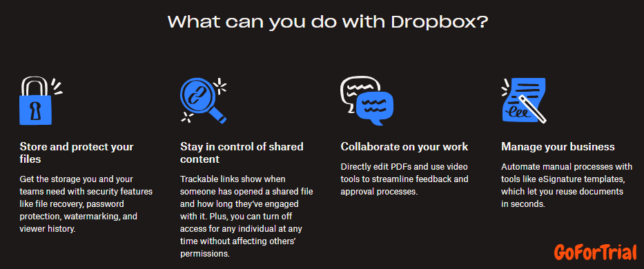 Dropbox Free Trial: Access 15 TB of Storage for 30 Days at No Cost 7 Dropbox Features