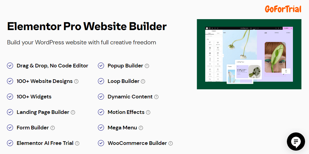 Elementor Free Trial, Download Free Version or Try 30 Days Without any Risk 3 Elementor Features