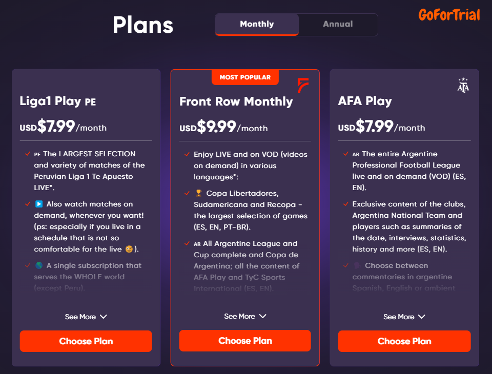 Fanatiz Trial 2025: Start and Enjoy watching your favorite sports content. 2 Fanatiz Plans