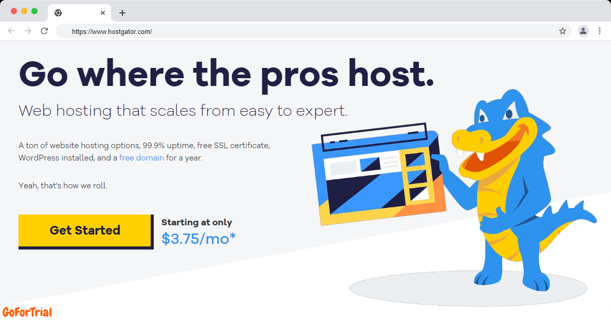 12 Best WordPress Hosting Free Trials 2025 (Upto 60 Days) 4 HostGator Homepage