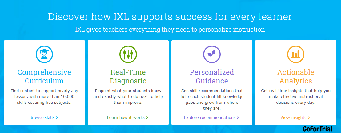 IXL Free Trial for Families and Schools, Get IXL Free Trial for upto 90 Days 3 IXL Features