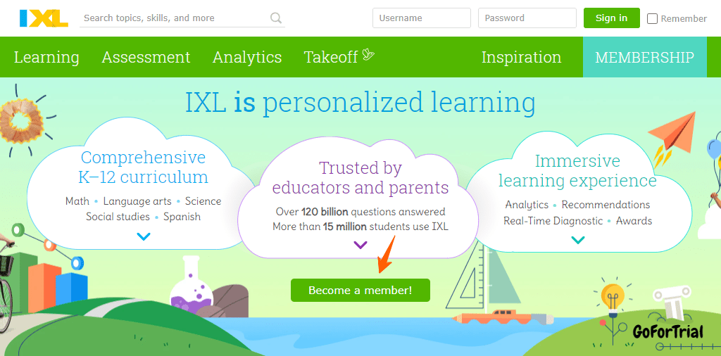 IXL Free Trial for Families and Schools, Get IXL Free Trial for upto 90 Days 2 IXL Website Screenshot