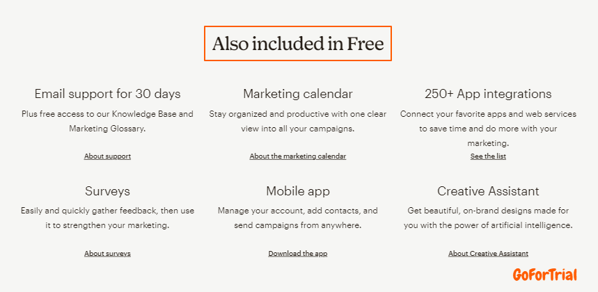 Mailchimp Free Trial, Start Your Free Mailchimp Plan Now 2 Mailchimp Free Plan Features