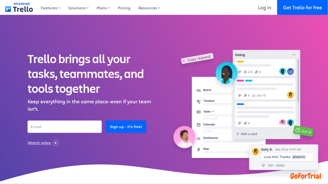 Trello Free Trial, Start your Account or Try Premium Plan 14 Days Free 3 Manage-Your-Team’s-Projects-From-Anywhere-Trello
