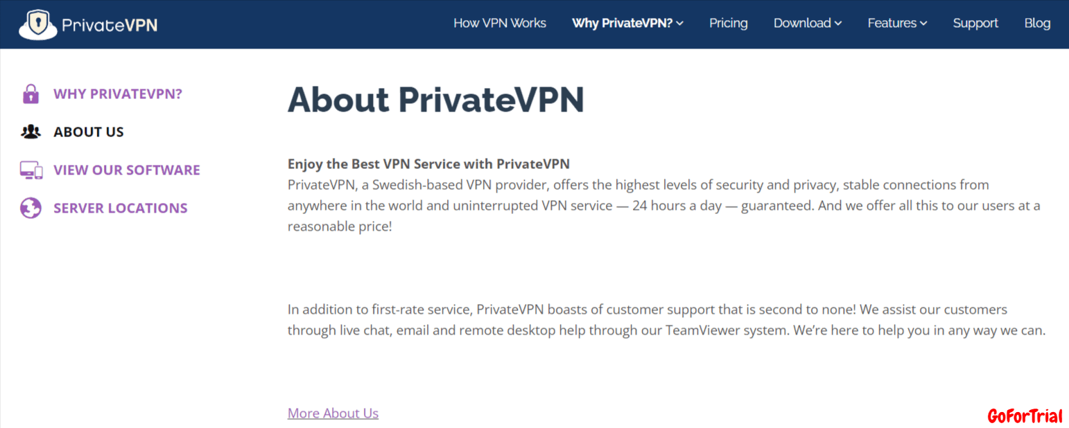 PrivateVPN Free Trial, Start Your Upto 30 Days Trial Account 4 Overview of PrivateVPN
