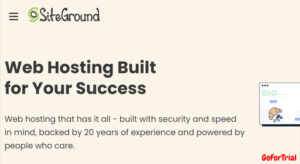 SiteGround Trial, Try SiteGround Hosting Trial for 30 Days 9 Siteground Homepage