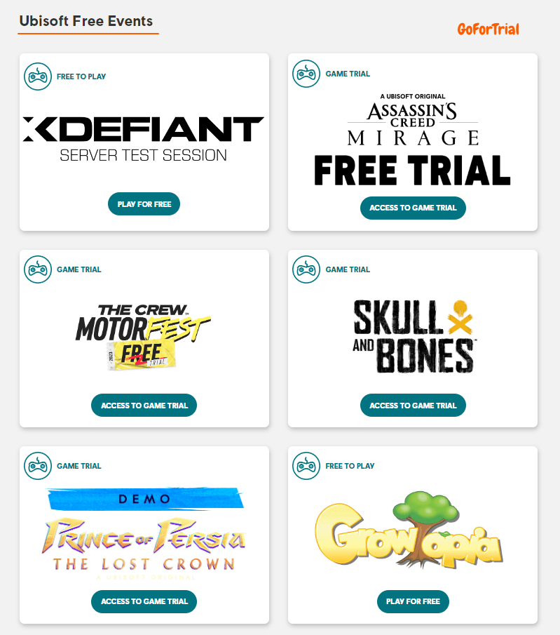 Ubisoft Plus Free Trial: Access Your Trial Account Today 2 Ubisoft Free Trial Games