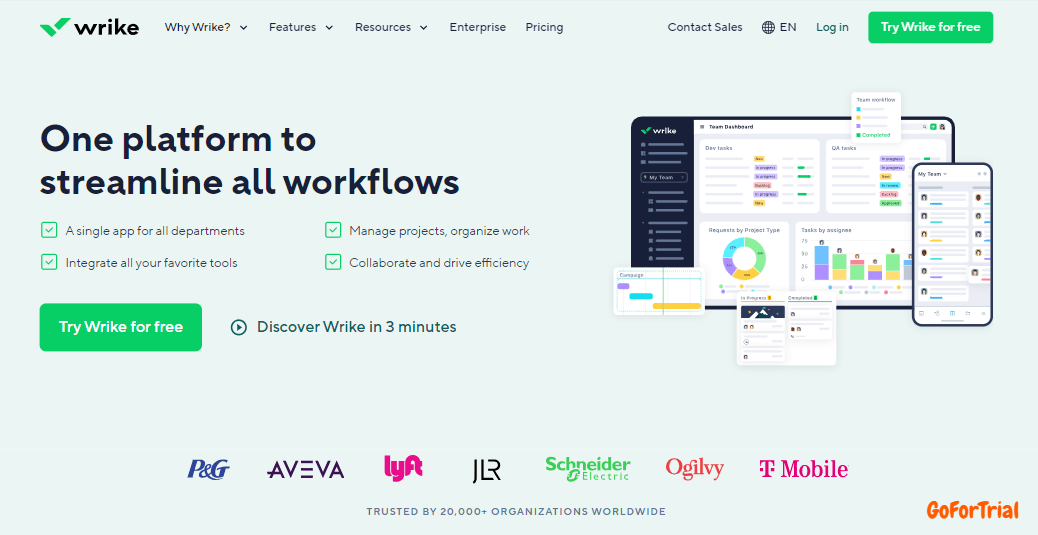 Wrike Free Trial, Get Your 14 Days Trial Account For Free 3 Wrike Project Management Software