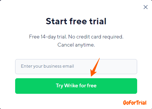 Wrike Free Trial, Get Your 14 Days Trial Account For Free 2 Wrike Sign up new account