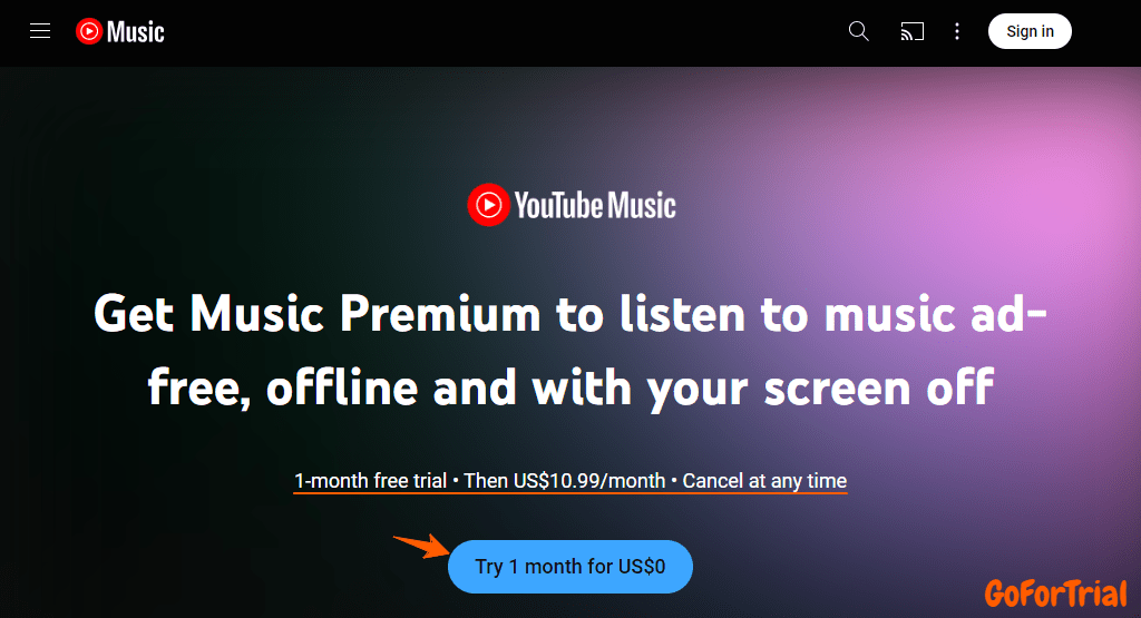 Music Streaming Services Free Trials, Start Your Trial Account for Free 4 YouTube Music Free Trial