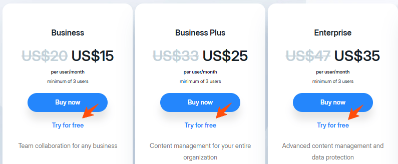Box Free Trial: Start Your Trial Account for Free Now!! 6 Box-Pricing-Plans
