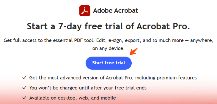 Adobe Acrobat Free Trial, Get Acrobat Pro Trial Upto 21 Days 2 Adobe-Acrobat-Pro-free-trial