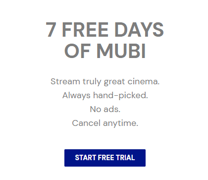 MUBI Free Trial: Enjoy 60 Days of Top-Rated Movies for Free! 5 MUBI-7-Days-Trial